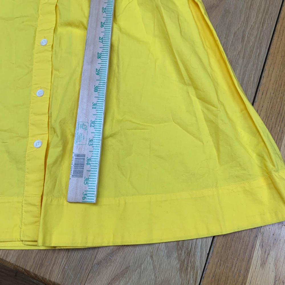 J.Crew Yellow Sleeveless Button Down Belted Shirt Dress AO046 Womens Size 2 NEW - Picture 4 of 7